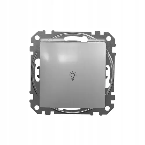 Przycisk "światło" srebrny IP20 Sedna Design Schneider Electric SDD113132 2