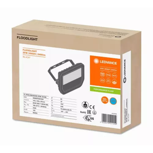 Naświetlacz LED 20W 6500K 2400lm IP65 czarny FLOODLIGHT Ledvance 4