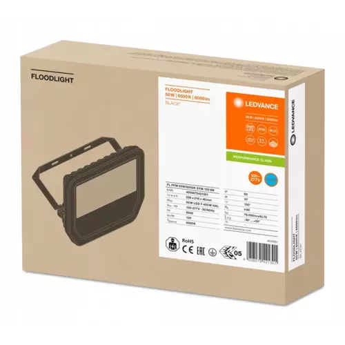 Projektor LED FLOOD PFM 50W 6000lm 6500K IP65 SYM 100 5 LAT | 4058075421301 5