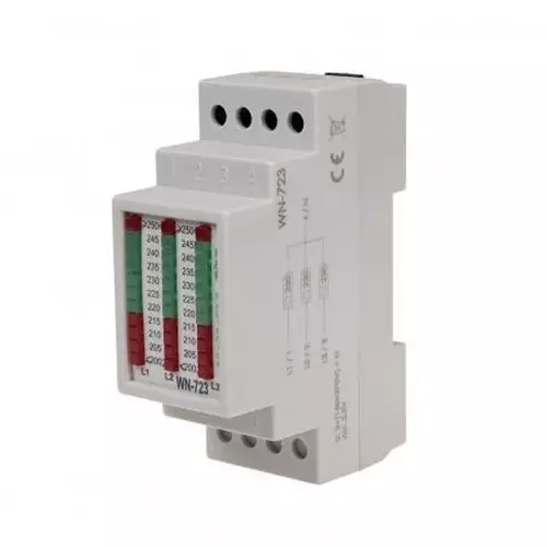 Lampka modułowa potrójna biały 230- | F&F | LK | WN-723 400V AC 2