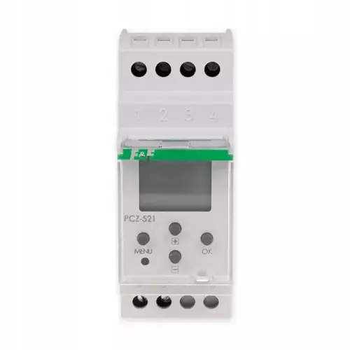 Zegar sterujący cyfrowy 16A tygodniowy jednokanałowy NFC 24-/DC | PCZ-521 3