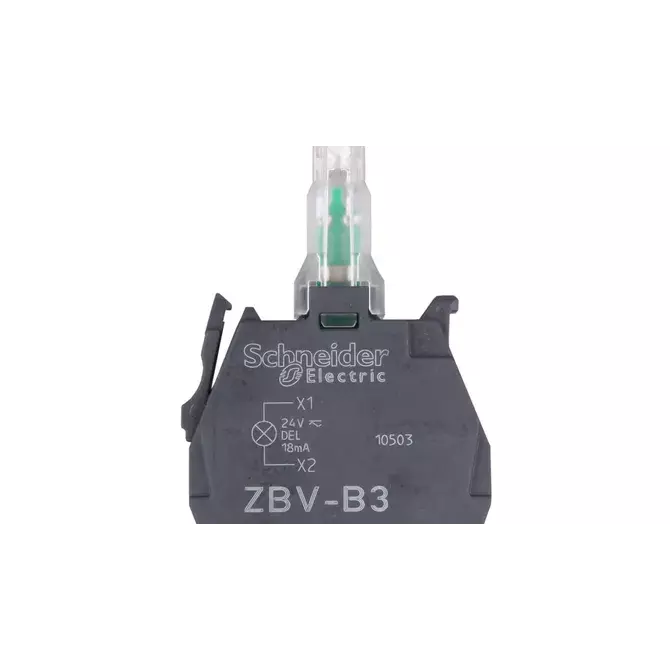 Zestaw świetlny zielony LED 24V zaciski śrubowe Schneider Electric ZBVB3 1