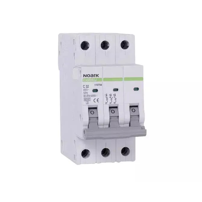 Wyłącznik nadprądowy typu slim Ex9B40J 3P B20 AC Noark 110748 1