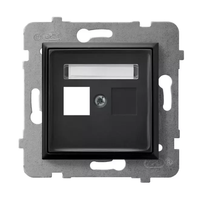Obudowa gniazda pojedynczego typu Keystone prosta czarny | GPK-1U/p/33 1