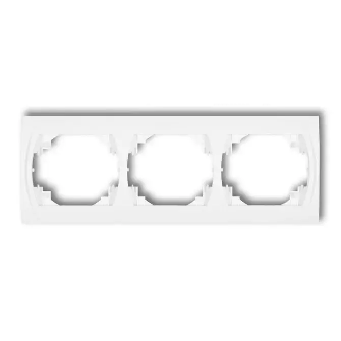 Ramka pozioma potrójna biały | KARLIK ELEKTROTECHNIK | LOGO | LRH-3 1