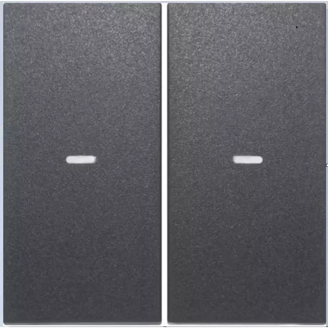 KNX e/s B.x Klawisze z soczewką do modułu przycisku 2-kr mat | 80960385 1