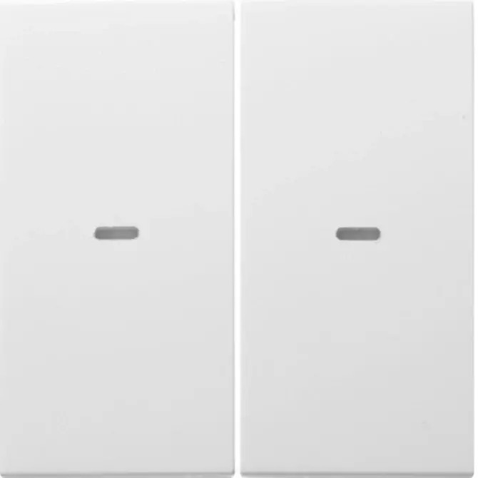 KNX e/s B.x Klawisze z soczewką do modułu przycisku 2-kr biały | 80960389 1