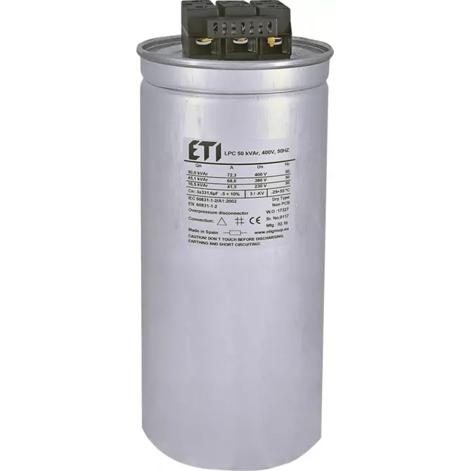 Kondensator LPC 50 kVAr 400V 50Hz | ETI-POLAM | CP | 004656757 1