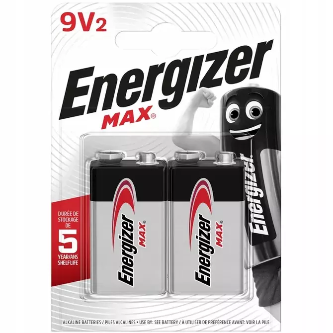Bateria alkaliczna 9V (6F22) 2 szt. Energizer E301530500 1