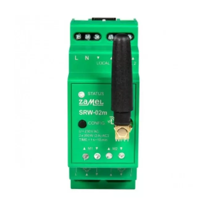 Modułowy sterownik rolet Wi-Fi 2-rolety TYP SRW-02M | ZAMEL | SPL10000021 1