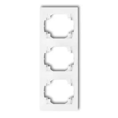 Ramka pionowa potrójna biały | KARLIK ELEKTROTECHNIK | LOGO | LRV-3 1