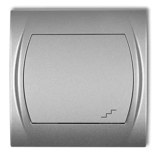 Łącznik schodowy srebrny metalik | KARLIK ELEKTROTECHNIK | LOGO | 7LWP-3 1