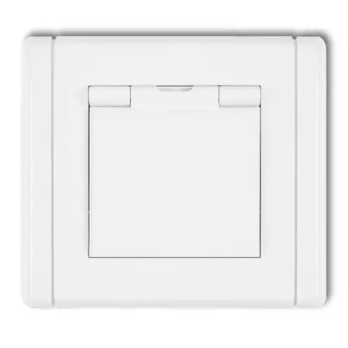 Gniazdo bryzgoszczelne z/u biały | KARLIK ELEKTROTECHNIK | FLEXI | FGPB-1zp 1
