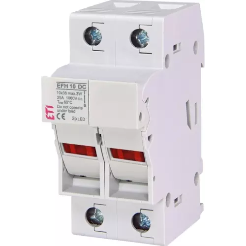 Podstawa bezpiecznikowa 2P 25A 10x38mm EFH 10 L DC | ETI-POLAM | 002540213 1
