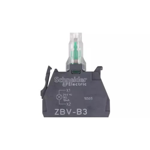 Zestaw świetlny zielony LED 24V zaciski śrubowe Schneider Electric ZBVB3 1