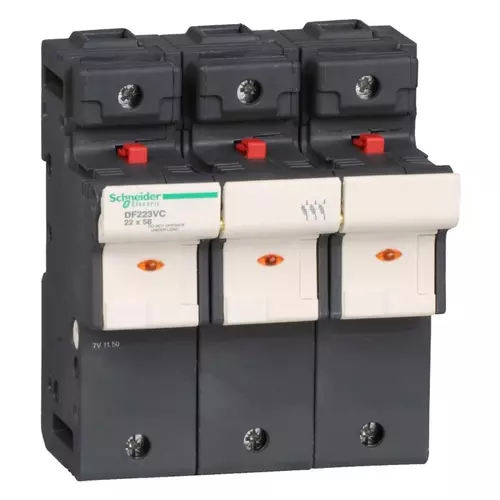 Podstawa bezpiecznika 22x58mm 125A 3P | Schneider | TeSys | DF223VC 1