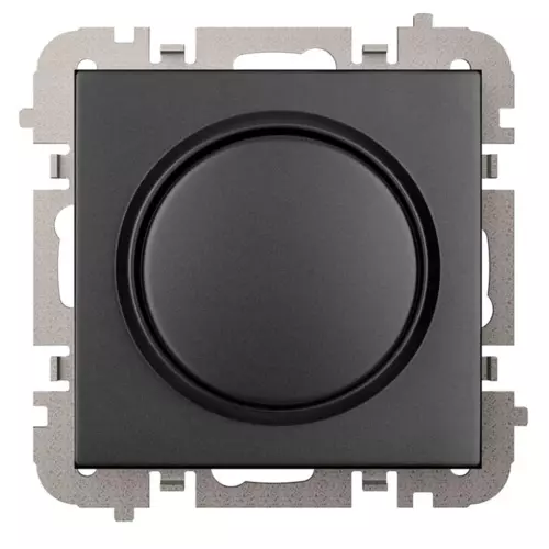 Ściemniacz LED obrotowy bez ramki podtynkowy IP20 czarny | VESTRA | 3807-19 1