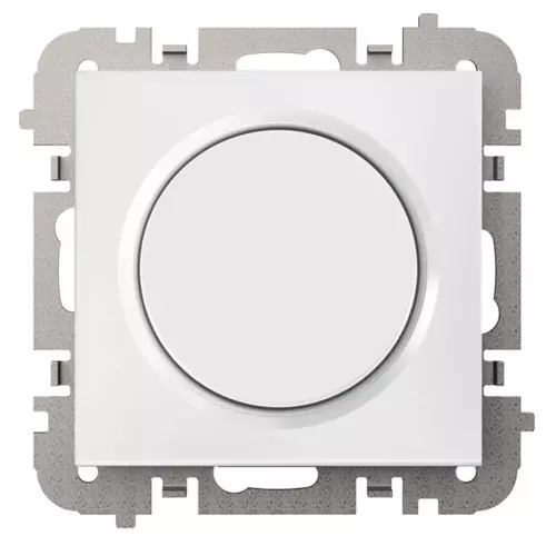 Ściemniacz LED obrotowy bez ramki podtynkowy IP20 biały | VESTRA | 3807-10 1
