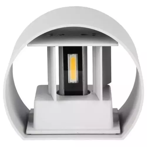 Lampa elewacyjna kinkiet walec LED 6W 660lm 3000K IP65 biała barwa | 7083 1