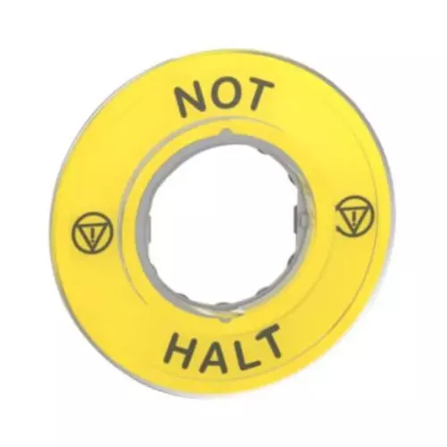 ETYKIETA NOT HALT 3D LEGEND PLATE /5 szt./ | Schneider | ZBY9220 1