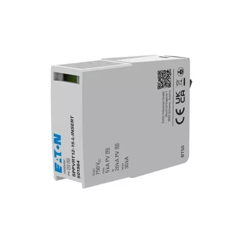 Wkład do ogranicznika SPPVRT12-15 typu 1+2 tor +/-/PE | EATON | EP-501964 1