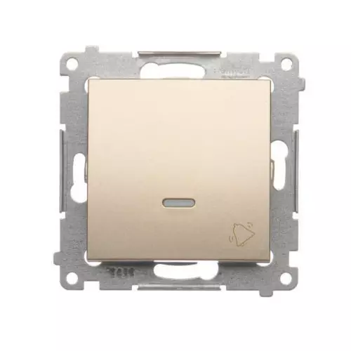 Premium Przycisk dzwonek” z podświetleniem LED 16AX 250V~ mat | DD1AL.01/44 1
