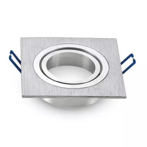 Oprawa punktowa Oczko 1xGU10 IP20 Kwadratowa Aluminiowa Szczotkowana | 3606 1