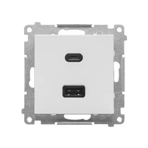 Ładowarka USB C+A 30 W 230V jasnoszary mat | Kontakt-Simon | TEC2CAQ.01/114 1