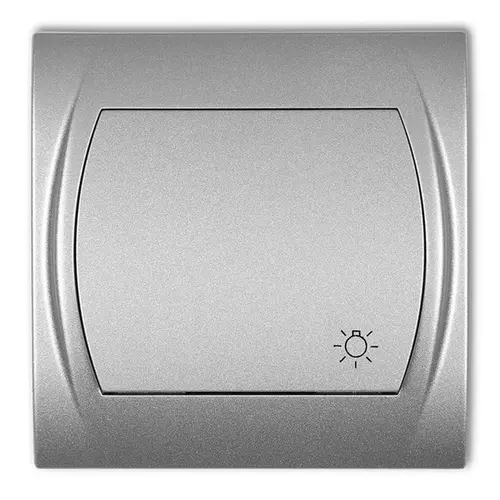 Przycisk /światło/ srebrny metalik | KARLIK ELEKTROTECHNIK | LOGO | 7LWP-5 1