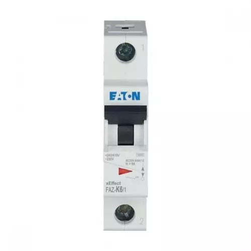Wyłącznik nadprądowy 1P K 6A 15kA AC FAZ-K6/1 | EATON | 278595 1