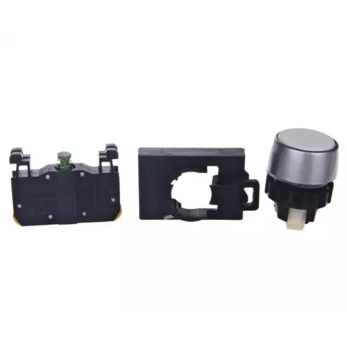 Przycisk sterowniczy 22mm biały 1Z z samopowrotem | SPAMEL | ST22-KB-10\. 1