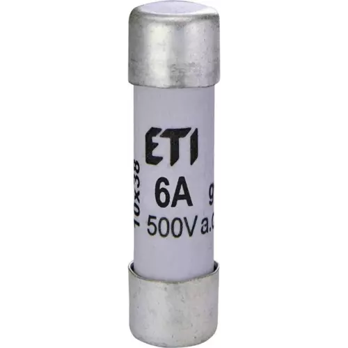 Wkładka topikowa cylindryczna CH10x38 gG 6A/500V ETI Polam 002620005 1