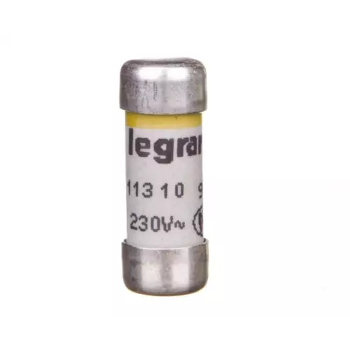 Wkładka bezpiecznikowa cylindryczna 8,5x23mm 10A 250V | LEGRAND | 011310 1